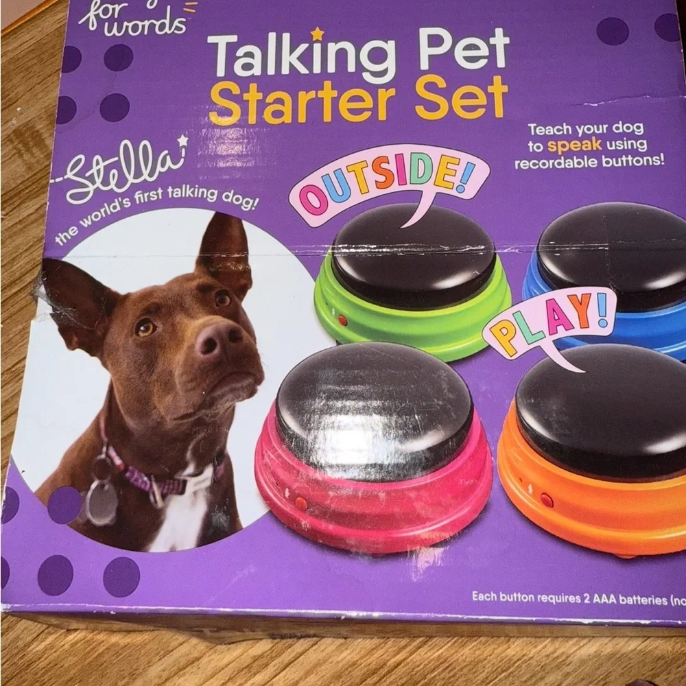 Hunger For Words Talking Pet Starter Set | Recordable Dog Training Buttons 4